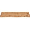 MoonTree Rustic Live-Edge Wall Shelf, 140 x 22 x 4.4 cm, Untreated view 3