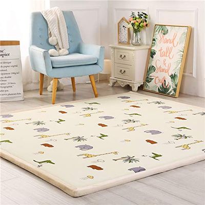 DSSHENGDS Non-Slip Coral Velvet Children's Play Mat, 2 cm, 100 x 280 cm