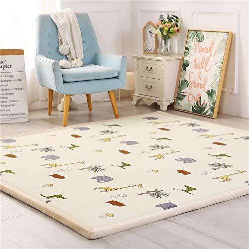 DSSHENGDS Non-Slip Coral Velvet Children's Play Mat, 2 cm, 100 x 280 cm