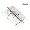 LEQUXXNR 1-Piece 4-Inch Cross Hinge for Cabinet Doors and Folding Windows view 2