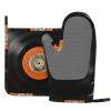 Vintage-Style Vinyl Oven Mitts and Pot Holders, 2-Piece Set view 3