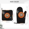 Vintage-Style Vinyl Oven Mitts and Pot Holders, 2-Piece Set view 4