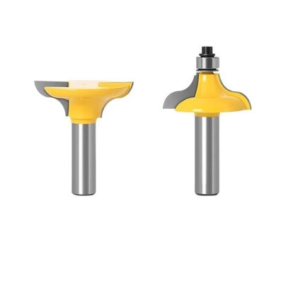 2-Piece Long Tenon Cutter Set for Woodworking, 12 mm Shank