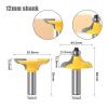 2-Piece Long Tenon Cutter Set for Woodworking, 12 mm Shank view 2