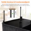 Lifewit 160L Laundry Hamper with 3 Compartments and Lid, Dark Gray view 2
