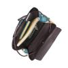 Women's Cartoon Deer Floral Print PU Leather Backpack, Waterproof, Black, One Size view 4