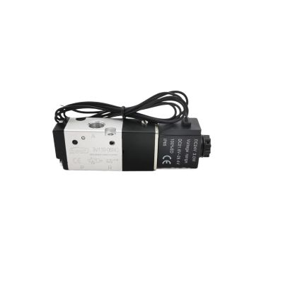 PHNOITPQ 1-Piece 3V110-06NC Solenoid Air Valve, 1/8 in, 12 mm², 0.15–0.8 MPa, Normally Closed, 3/2-Way, DC 24 V