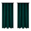 Voppi Ready-Made Curtains 140 x 260 cm, Bottle Green, 2-Piece Set view 1