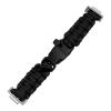 JUNCHENGBAO Nylon Watch Band Compatible with G-SHOCK Small Square Series DW5600/GW-5610, Outdoor Paracord Style (Black-Steel) view 1
