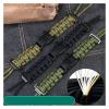 JUNCHENGBAO Nylon Watch Band Compatible with G-SHOCK Small Square Series DW5600/GW-5610, Outdoor Paracord Style (Black-Steel) view 2