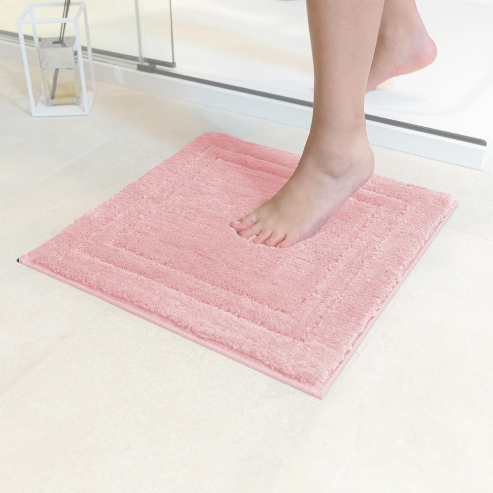 Decomira Non-Slip Bath Mat, Pink, 45 x 45 cm