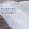 YUGWNN Faux Sheepskin Rug for Bedroom, Shaggy Plush Rug, Rouge Pink, 70 x 180 cm view 2