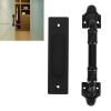 BAFOVY Black Barn Door Handle, Modern Minimalist Design, Easy Installation for Gates, Garages, and Cabinets view 4