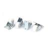 8-Piece Chair Caster Set, 1-Inch Plastic Wheels for Hard Floors view 3