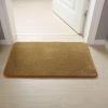Suixtil Plush Microfiber Bath Mat, Non-Slip, Absorbent High-Pile Shower Rug, Brown, 55.1 x 23.6 in view 1