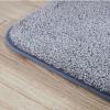 Suixtil Plush Microfiber Bath Mat, Non-Slip, Absorbent High-Pile Shower Rug, Brown, 55.1 x 23.6 in view 3