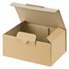 VEPATIM 25 Shipping Boxes 174 x 104 x 74 mm, Quick Assembly, Tab Lock, Warenpost International, Brown view 1