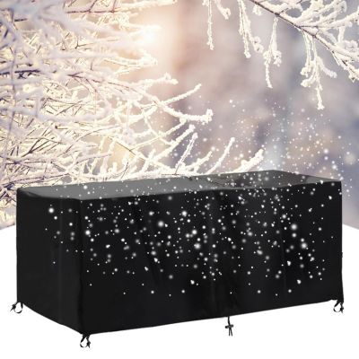 Waterproof Outdoor Furniture Cover, 190 x 160 x 64 cm, 420D Oxford, Black