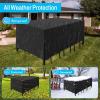 Waterproof Outdoor Furniture Cover, 190 x 160 x 64 cm, 420D Oxford, Black view 2
