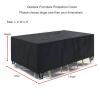 Waterproof Outdoor Furniture Cover, 190 x 160 x 64 cm, 420D Oxford, Black view 3
