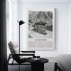 LZTEN Ollantaytambo Black-and-White Print, Peru Canvas Wall Art view 2