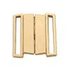 EMDOMO Rectangular Metal Closures, Bra Hooks and Eyes, 10 Sets, Gold view 2