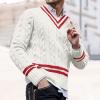 Duohropke Men's Warm Slim-Fit Cotton Fine-Knit Sweater view 2