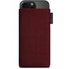 Adore June Classic Bordeaux Red Phone Pouch for iPhone 16 Pro Max (2024), Cordura Fabric, Display-Cleaning Effect, Made in Europe view 1