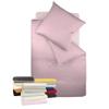 liebling Interlock Jersey Bedding 155 x 220 cm, Dark Pink, 100% Cotton Duvet Cover, Silky Sheen, Washable at 60°C, OEKO-TEX 100 view 1