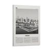 LZTEN Miami Black-and-White Skyline Canvas Wall Art, Miami Beach, Florida, USA view 1