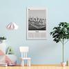 LZTEN Miami Black-and-White Skyline Canvas Wall Art, Miami Beach, Florida, USA view 4