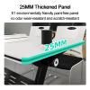 Modern Folding Conference Table with Folding Tabletop and Quiet Casters, 3-Piece Set (140 x 59.9 x 74.9 cm) view 3