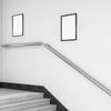 Wall-Mounted Indoor Stair Handrail, Non-Slip Silver Steel, 200 kg Capacity view 2