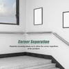 Wall-Mounted Indoor Stair Handrail, Non-Slip Silver Steel, 200 kg Capacity view 4