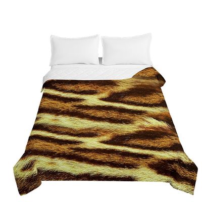 Highdi Animal-Texture Lightweight Summer Quilt, Yellow, 150 x 200 cm