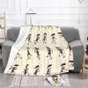BREAUX Dancing Skeleton with Umbrella Print Ultra-Soft Microfleece Blanket for Sofa or Bed view 2