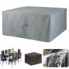 XUEDNGM Waterproof Outdoor Furniture Cover, 196 x 122 x 88 cm, 420D, Gray view 1
