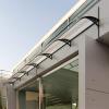 Window Awning Canopy, 100 x 60 cm, Aluminum Brackets view 3