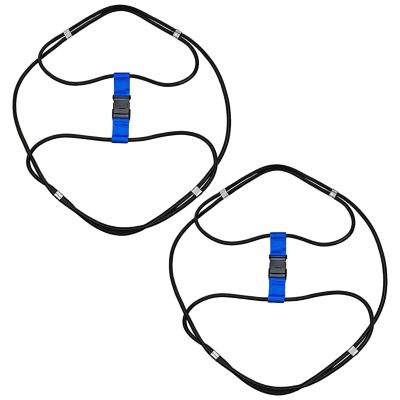yeeplant Heavy-Duty Trash Can Lid Straps, 2-Pack, for 30–50 Gallon Outdoor Trash Cans