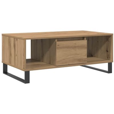 vidaXL Coffee Table Artisan Oak 90 x 50 x 36.5 cm Engineered Wood
