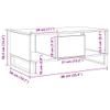 vidaXL Coffee Table Artisan Oak 90 x 50 x 36.5 cm Engineered Wood view 3