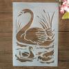 Painting Stencils, A4, 29 cm, Bamboo Panda and Baby, Reusable, Style 4 view 1