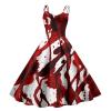 Women's Halloween Dress with Bloody Print view 1