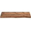 MoonTree Rustic Live-Edge Wall Shelf, 70 cm x 22 cm x 3.8 cm, Untreated view 2