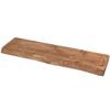 MoonTree Rustic Live-Edge Wall Shelf, 70 cm x 22 cm x 3.8 cm, Untreated view 3