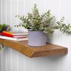 MoonTree Rustic Live-Edge Wall Shelf, 70 cm x 22 cm x 3.8 cm, Untreated view 4