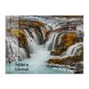 DEQORI Glass Magnetic Board, 120 x 90 cm, Autumnal Water Flow view 2