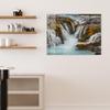 DEQORI Glass Magnetic Board, 120 x 90 cm, Autumnal Water Flow view 3