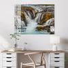 DEQORI Glass Magnetic Board, 120 x 90 cm, Autumnal Water Flow view 4