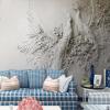 YYZOVBNN 3D Embossed Peel-and-Stick Wallpaper, Peacock, TV Sofa Background Wall, Floral and Bird Wall Art view 3